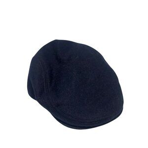 VTG Major Wool Blend Quilted Beret – Mens Medium, Dark Blue/Black, Classic Style